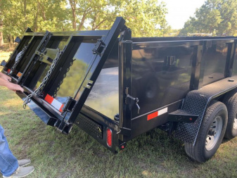 New 7x16 (2' sides) Down to Earth Dump Trailer