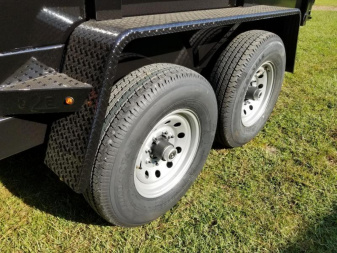 New 7x16 (2' sides) Down to Earth Dump Trailer