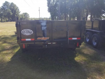 New 7x16 (2' sides) Down to Earth Dump Trailer