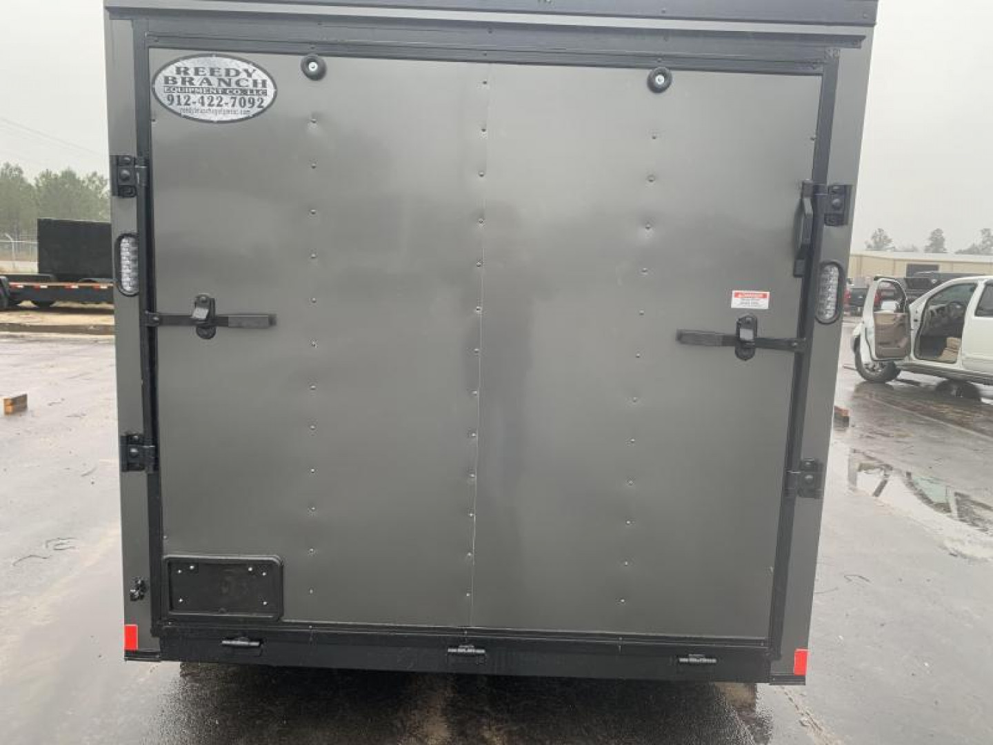 New Rock Solid Cargo 7x14. Ch. Gray Blackout Elite Enclosed Cargo Trailer