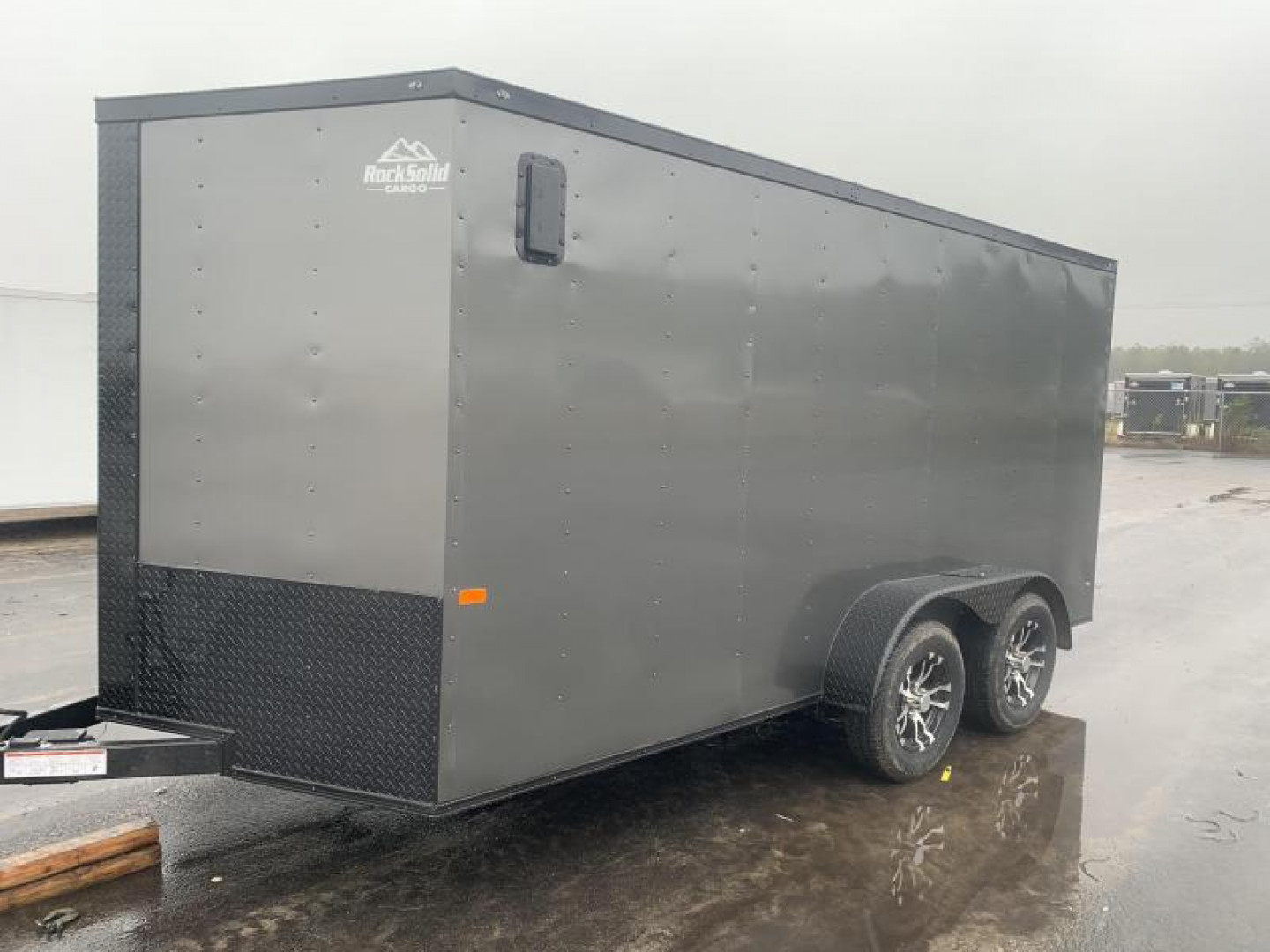 New Rock Solid Cargo 7x14. Ch. Gray Blackout Elite Enclosed Cargo Trailer