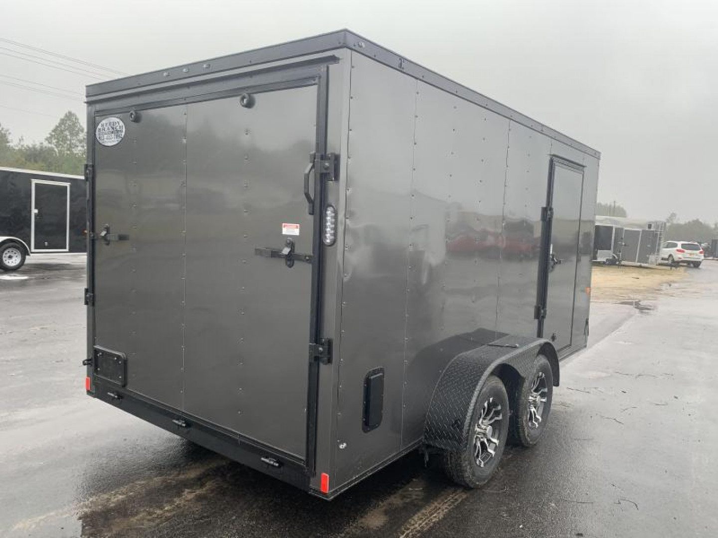New Rock Solid Cargo 7x14. Ch. Gray Blackout Elite Enclosed Cargo Trailer