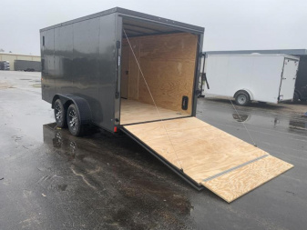 New Rock Solid Cargo 7x14. Ch. Gray Blackout Elite Enclosed Cargo Trailer