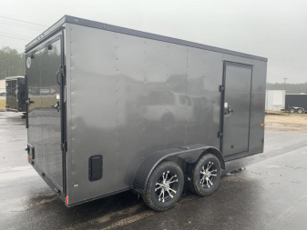 New Rock Solid Cargo 7x14. Ch. Gray Blackout Elite Enclosed Cargo Trailer