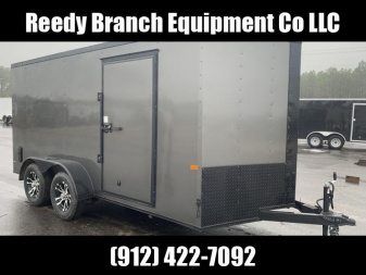 New Rock Solid Cargo 7x14. Ch. Gray Blackout Elite Enclosed Cargo Trailer