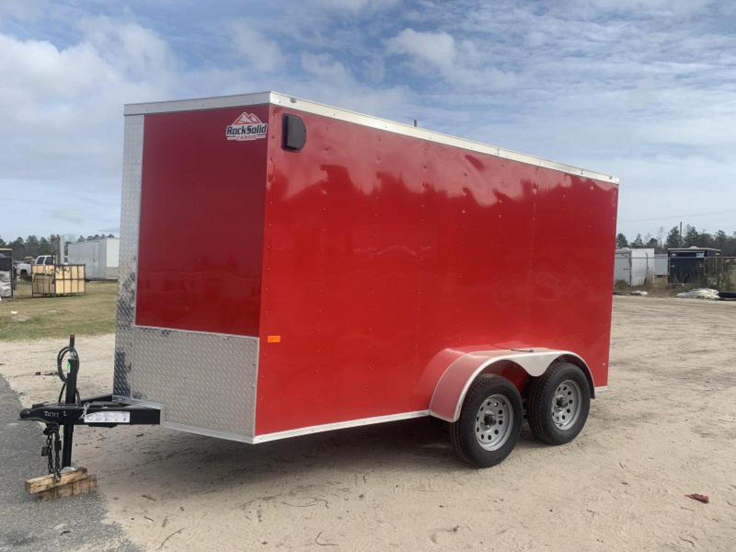 New Red 6x12 TA Rock Solid Cargo Enclosed Trailer (Douglas GA)