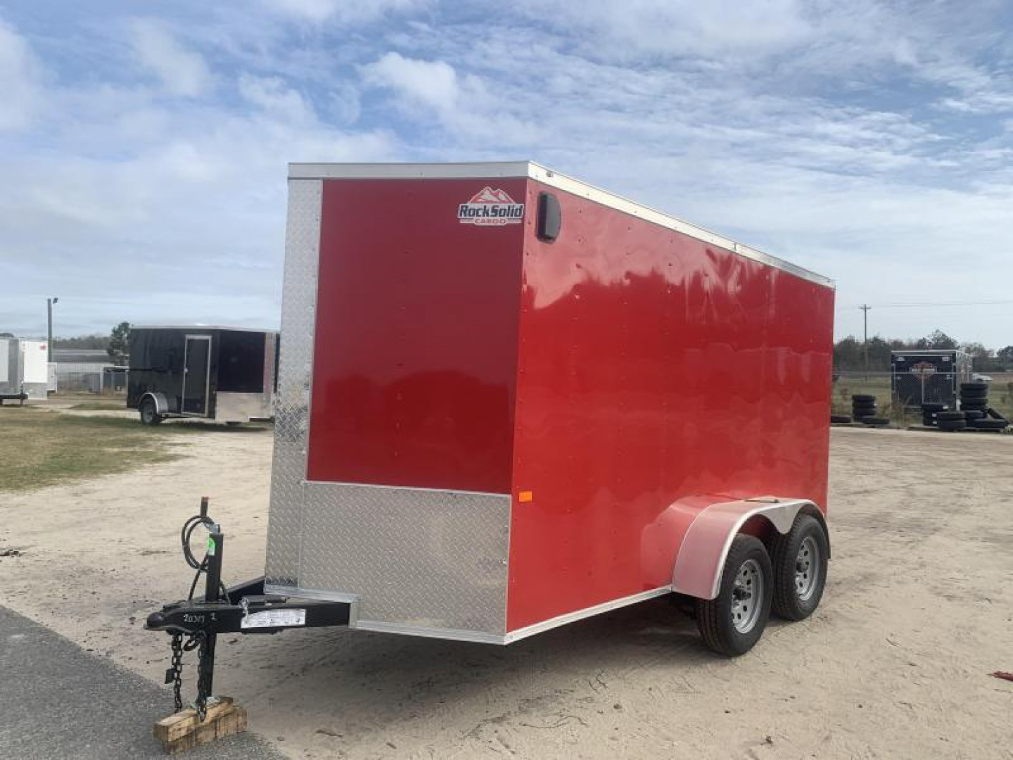 New Red 6x12 TA Rock Solid Cargo Enclosed Trailer (Douglas GA)