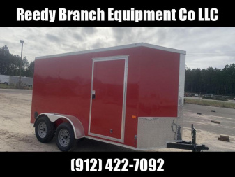 New Red 6x12 TA Rock Solid Cargo Enclosed Trailer (Douglas GA)