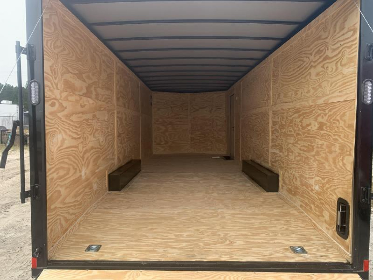 New 8.5x24-5200lb- 7'- Blackout Elite Rock Solid Cargo Trailer