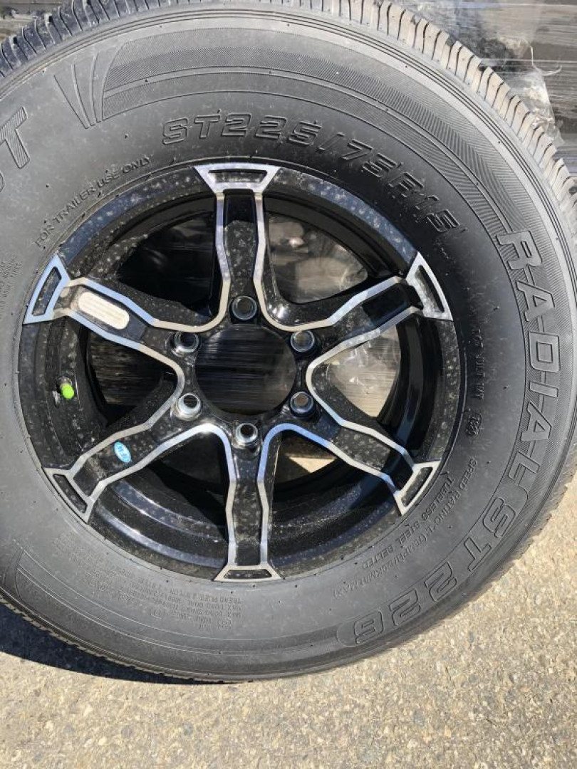 New 8.5x24-5200lb- 7'- Blackout Elite Rock Solid Cargo Trailer