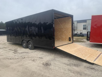 New 8.5x24-5200lb- 7'- Blackout Elite Rock Solid Cargo Trailer