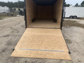 New 8.5x24-5200lb- 7'- Blackout Elite Rock Solid Cargo Trailer