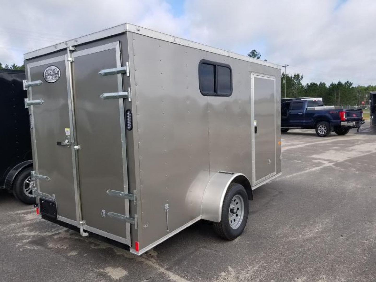 New Rock Solid Cargo Camper Trailer 6x12 Single Axle Enclosed Cargo Trailer