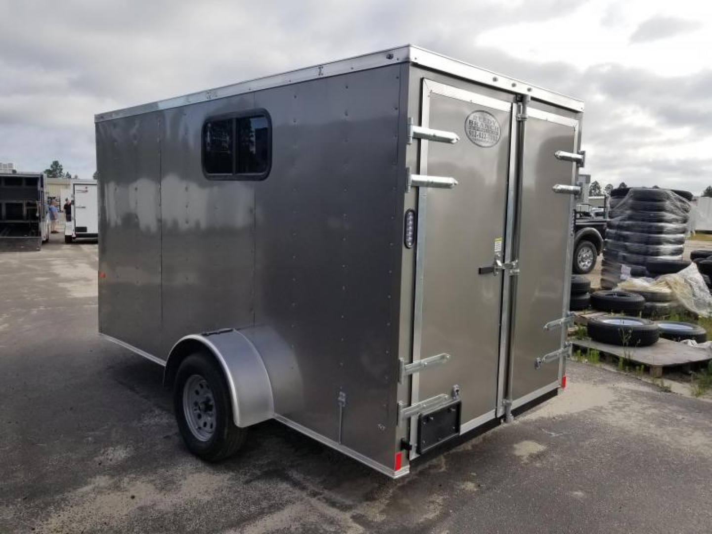 New Rock Solid Cargo Camper Trailer 6x12 Single Axle Enclosed Cargo Trailer