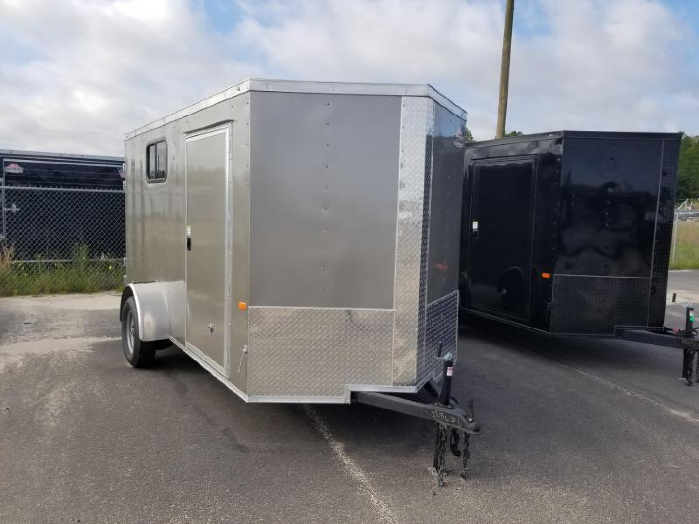 New Rock Solid Cargo Camper Trailer 6x12 Single Axle Enclosed Cargo Trailer