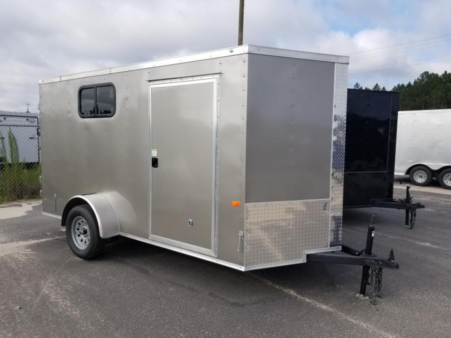 New Rock Solid Cargo Camper Trailer 6x12 Single Axle Enclosed Cargo Trailer