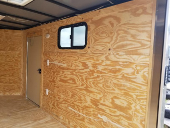 New Rock Solid Cargo Camper Trailer 6x12 Single Axle Enclosed Cargo Trailer
