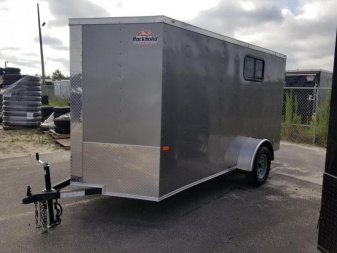 New Rock Solid Cargo Camper Trailer 6x12 Single Axle Enclosed Cargo Trailer