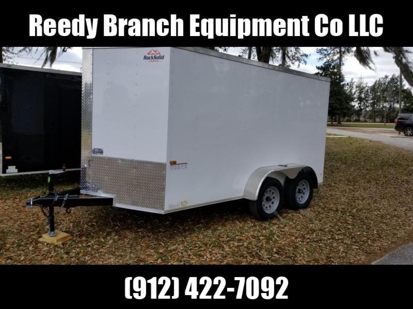 New 6x12 Barn Doors Rock Solid Cargo Enclosed Trailer
