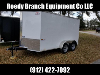 New 6x12 Barn Doors Rock Solid Cargo Enclosed Trailer