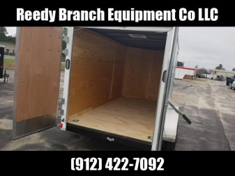 New 6x12 Barn Doors Rock Solid Cargo Enclosed Trailer