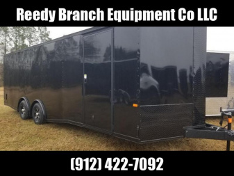New 8.5x24 Black Polycore Blackout Elite Spread Enclosed Cargo Trailer