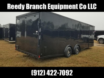 New 8.5x24 Black Polycore Blackout Elite Spread Enclosed Cargo Trailer