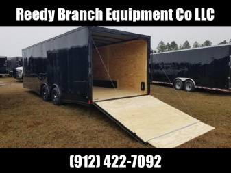 New 8.5x24 Black Polycore Blackout Elite Spread Enclosed Cargo Trailer