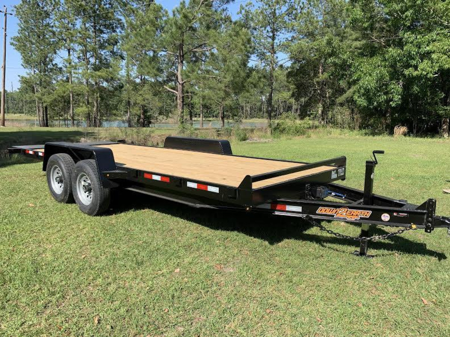 New 82"x20' 14K -Gravity Tilt Down to Earth Tilt Equipment Trailer