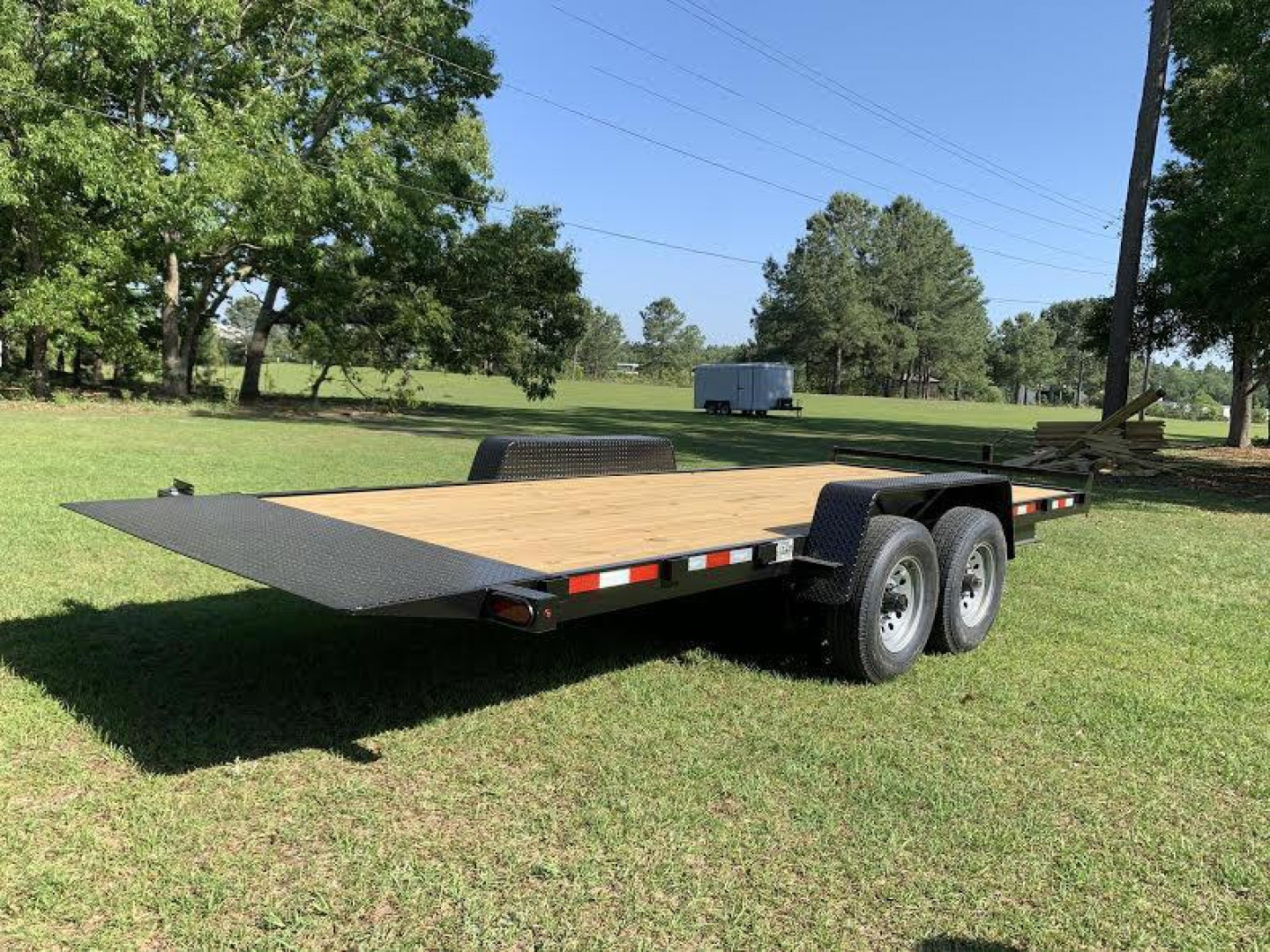 New 82"x20' 14K -Gravity Tilt Down to Earth Tilt Equipment Trailer