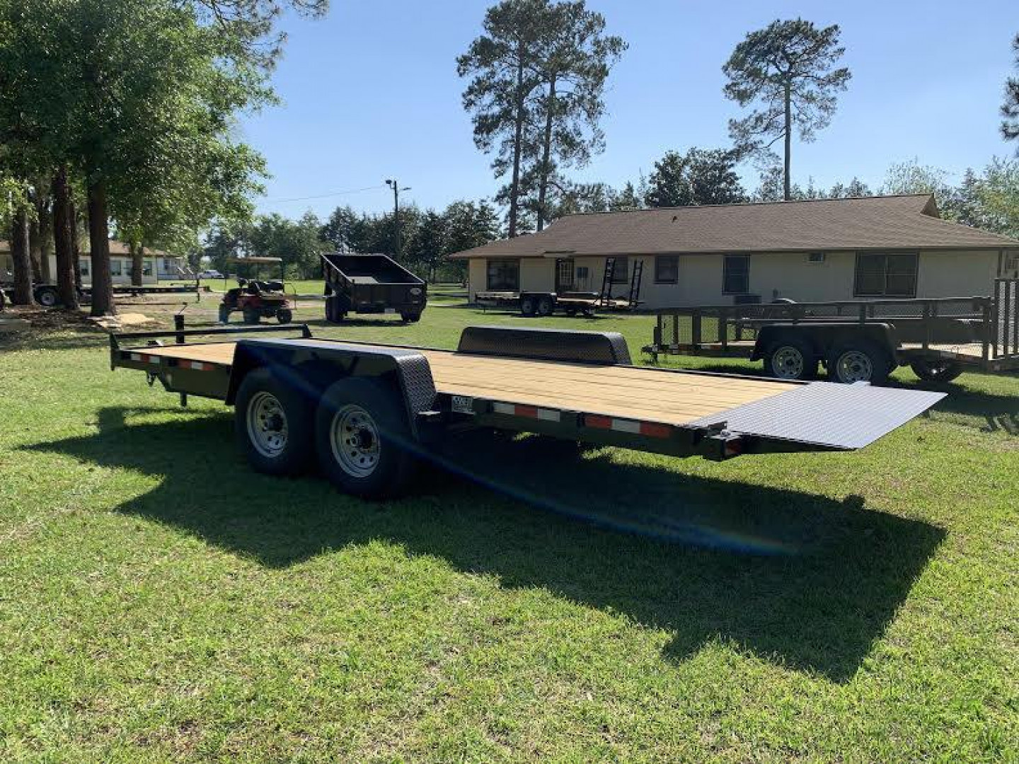 New 82"x20' 14K -Gravity Tilt Down to Earth Tilt Equipment Trailer