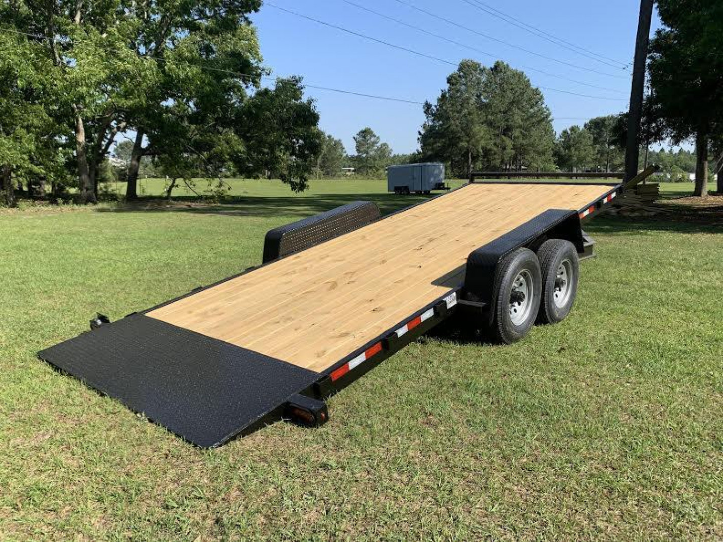 New 82"x20' 14K -Gravity Tilt Down to Earth Tilt Equipment Trailer