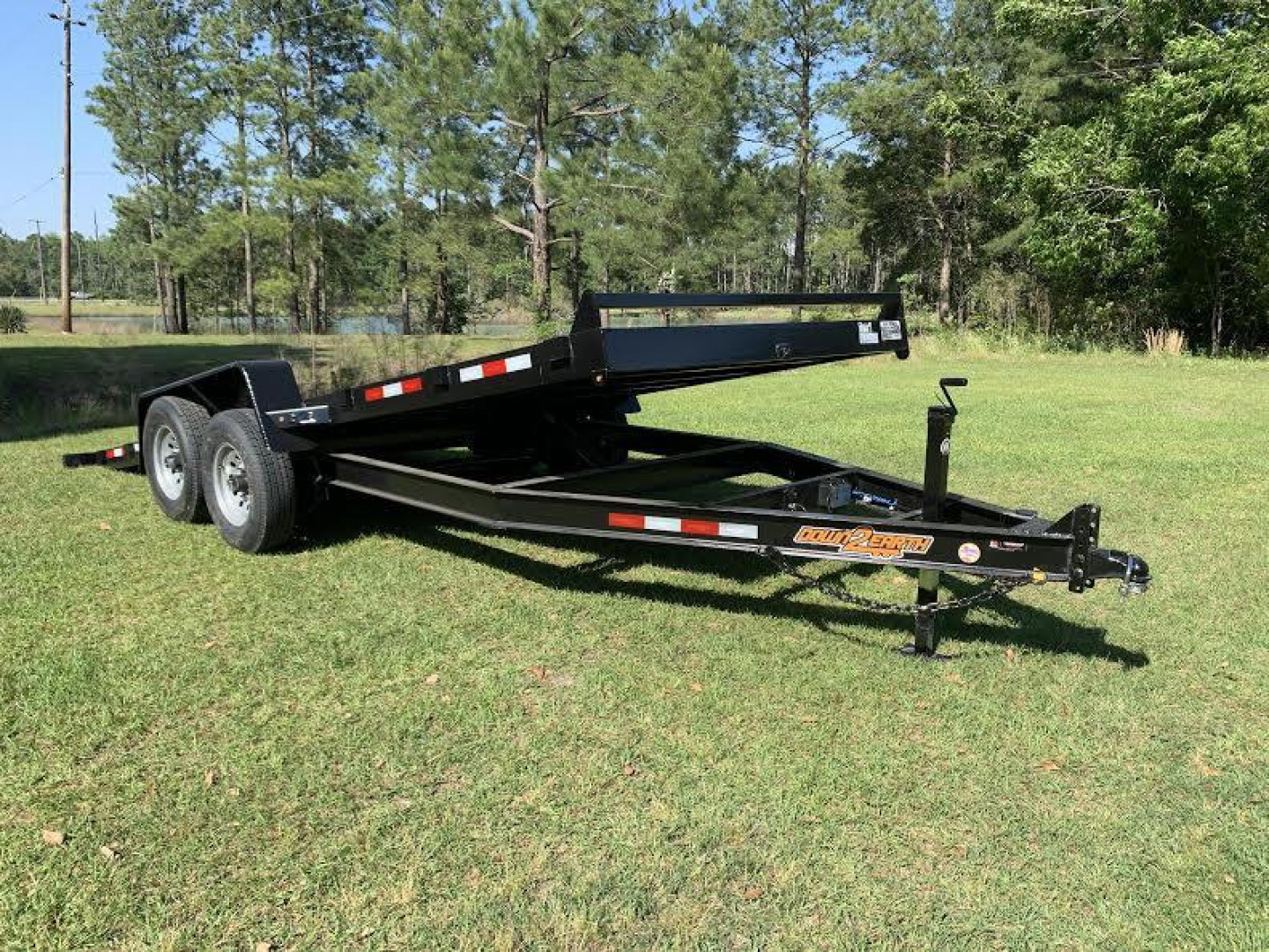 New 82"x20' 14K -Gravity Tilt Down to Earth Tilt Equipment Trailer