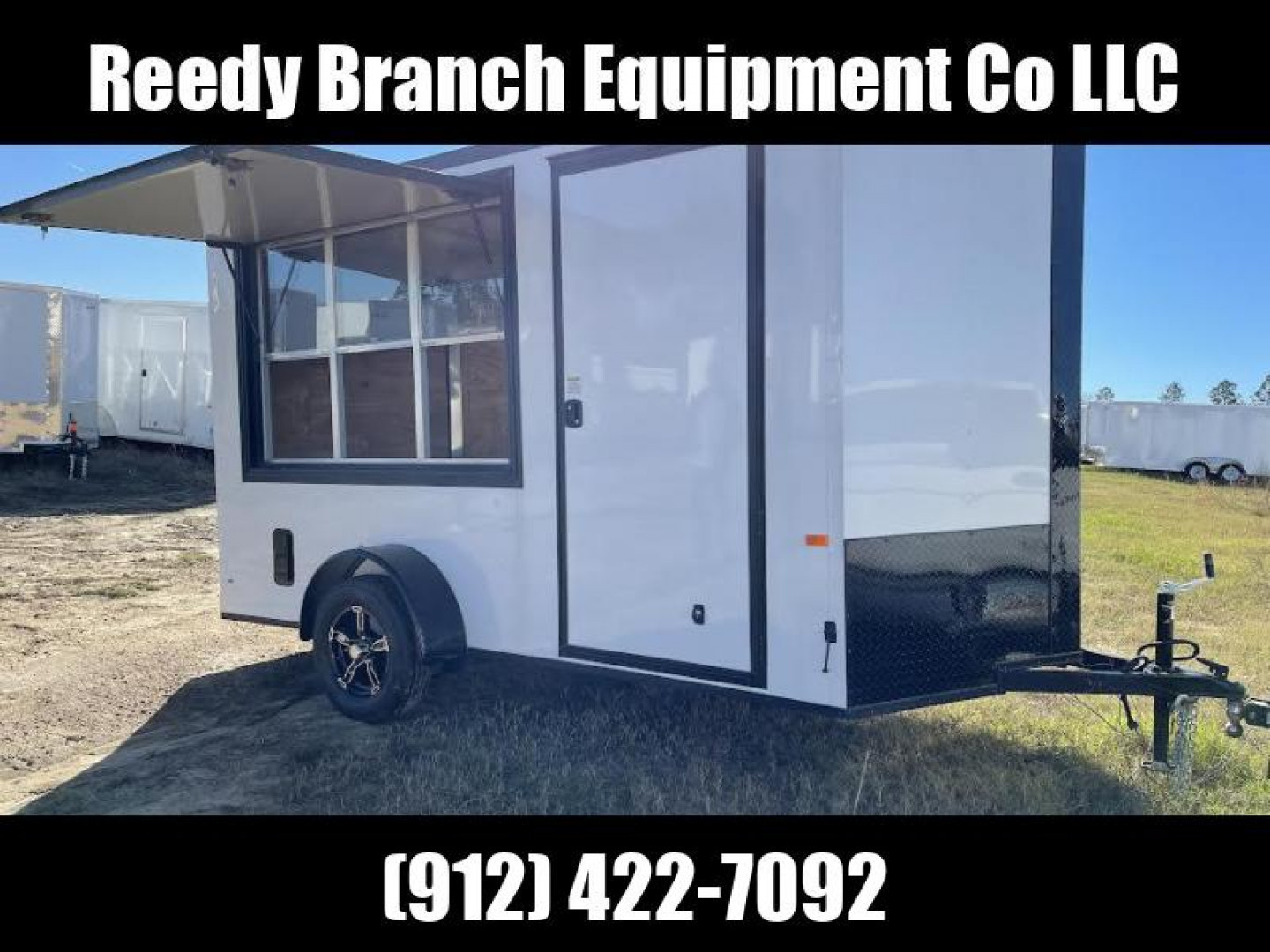 New 6x12 SA Blackout Elite - Concession Trailer Rock Solid Cargo