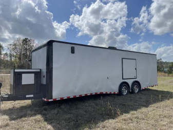 New 8.5x28 Rock Solid Cargo Enclosed Trailer - Race Trailer Race Ready