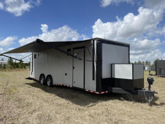 New 8.5x28 Rock Solid Cargo Enclosed Trailer - Race Trailer Race Ready