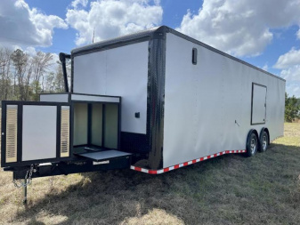 New 8.5x28 Rock Solid Cargo Enclosed Trailer - Race Trailer Race Ready
