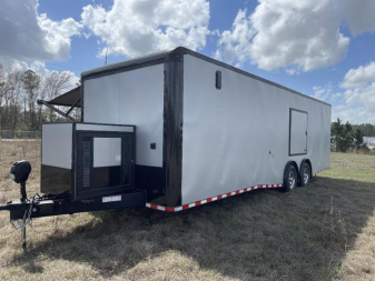 New 8.5x28 Rock Solid Cargo Enclosed Trailer - Race Trailer Race Ready