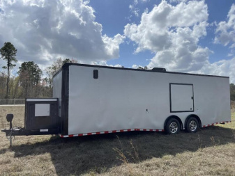 New 8.5x28 Rock Solid Cargo Enclosed Trailer - Race Trailer Race Ready