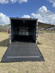 New 8.5x28 Rock Solid Cargo Enclosed Trailer - Race Trailer Race Ready