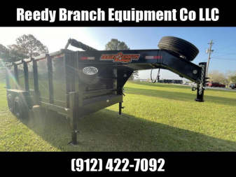 New 7x16 16K Gooseneck Dump Trailer - Down to Earth Trailers