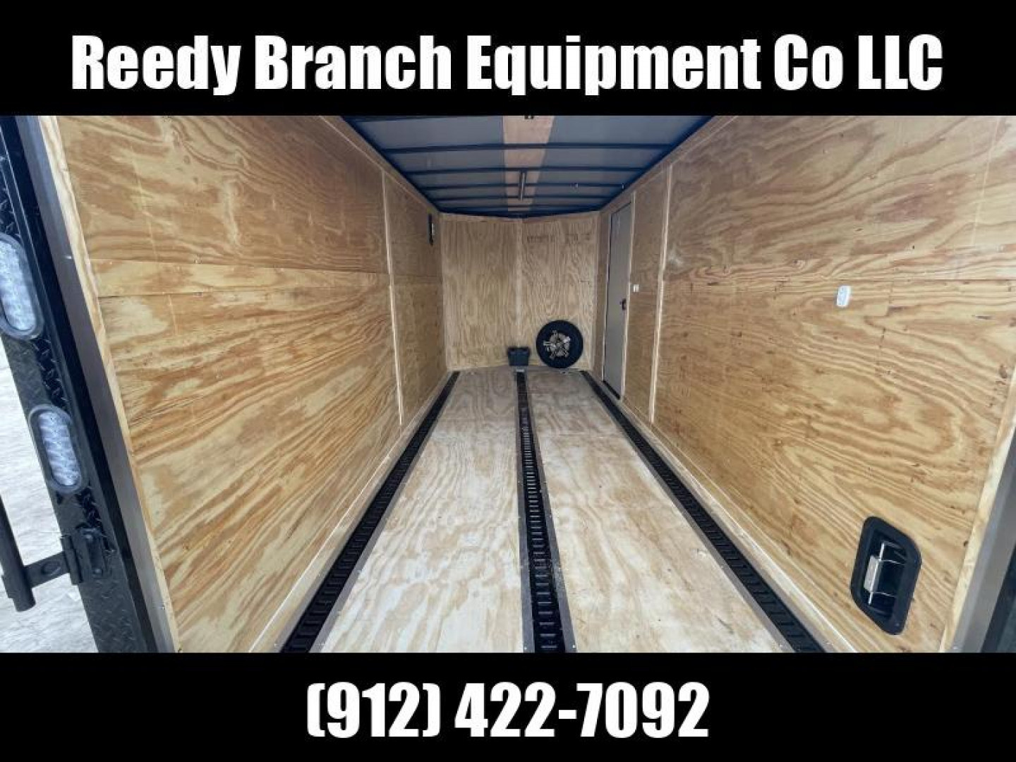 New 7x16 Motorcycle Trailer Rock Solid Cargo Two Tone Polycore