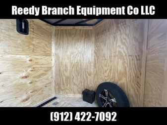 New 7x16 Motorcycle Trailer Rock Solid Cargo Two Tone Polycore