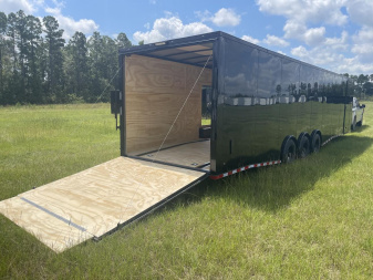 New 8.5x36 Enclosed Two Car Hauler - Polycore Blackout Cargo / Enclosed Trailer