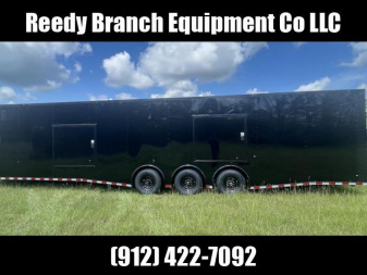 New 8.5x36 Enclosed Two Car Hauler - Polycore Blackout Cargo / Enclosed Trailer