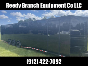 New 8.5x36 Enclosed Two Car Hauler - Polycore Blackout Cargo / Enclosed Trailer