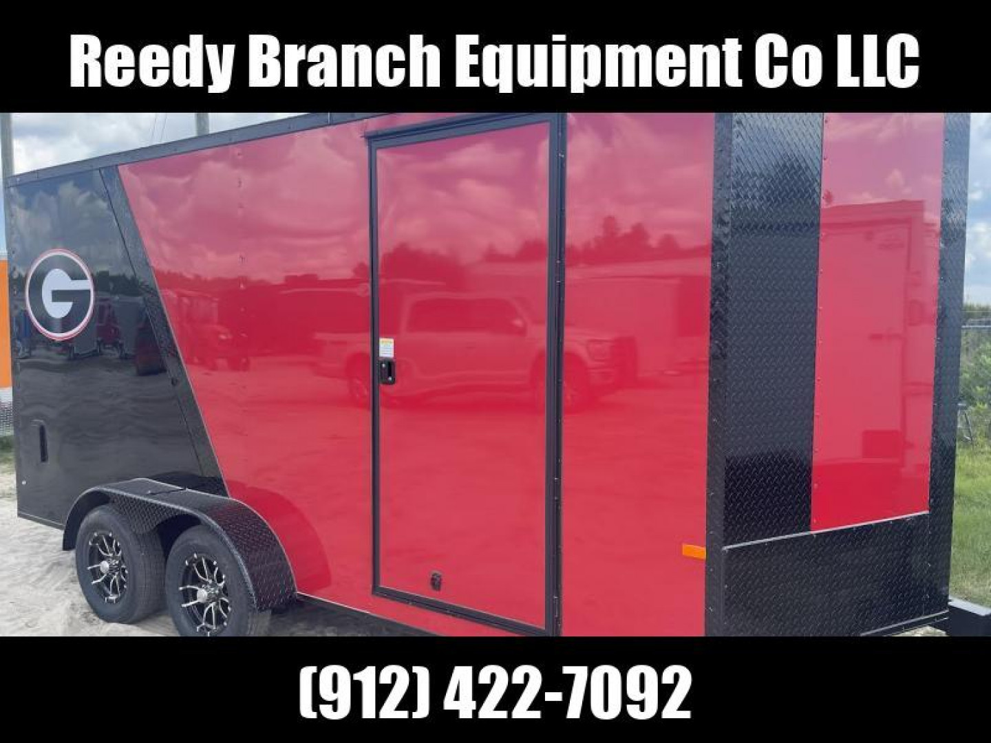 New 7x16 Rock Solid Cargo Georgia Bulldog Enclosed Trailer