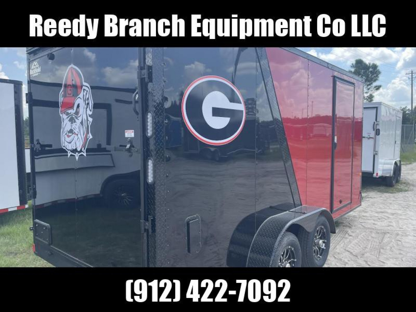 New 7x16 Rock Solid Cargo Georgia Bulldog Enclosed Trailer