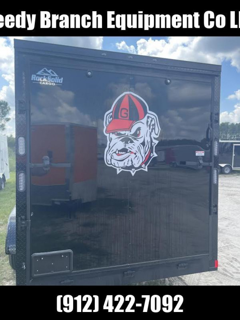 New 7x16 Rock Solid Cargo Georgia Bulldog Enclosed Trailer