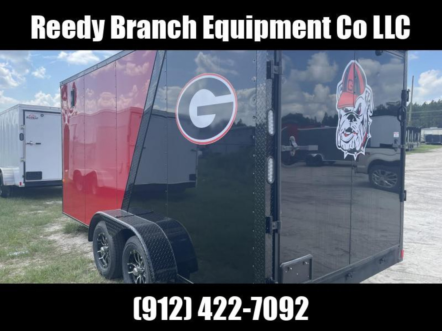 New 7x16 Rock Solid Cargo Georgia Bulldog Enclosed Trailer
